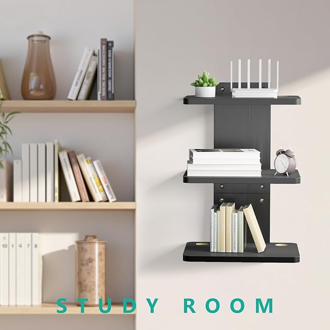 WALI Floating TV Shelf, 3 Tier Projector Shelf - Image 3
