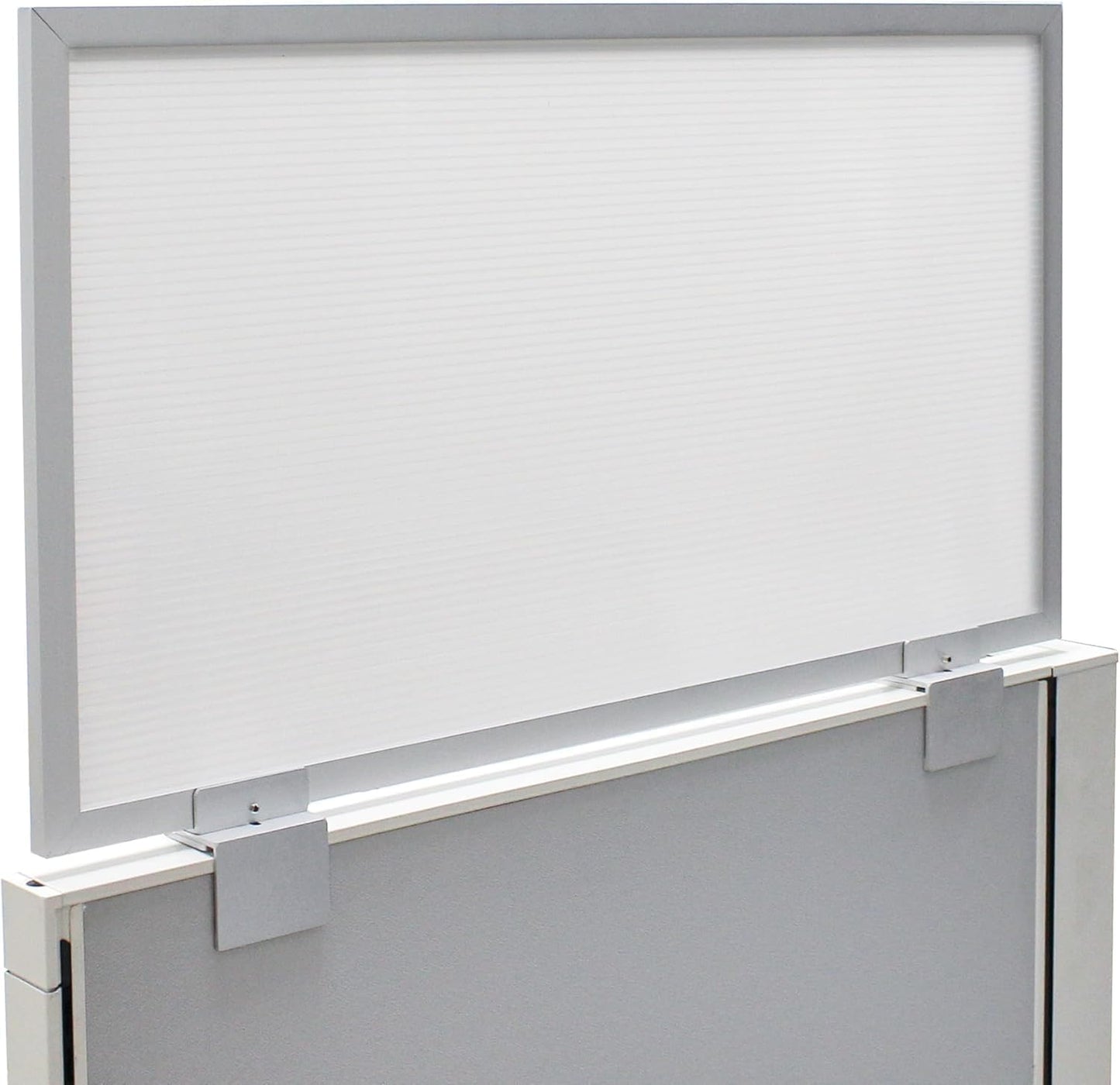 OBEX Privacy Screen & Office Panel Extender for Office Cubicles, Polycarbonate Desk Privacy Panel & Divider for Office Cubicle, 18" x 42", White