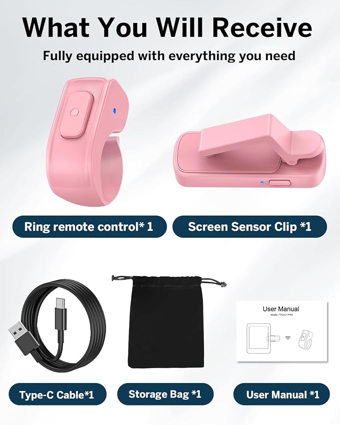 DATAFY Case-Friendly Remote Control Page Turner Ring - Image 9