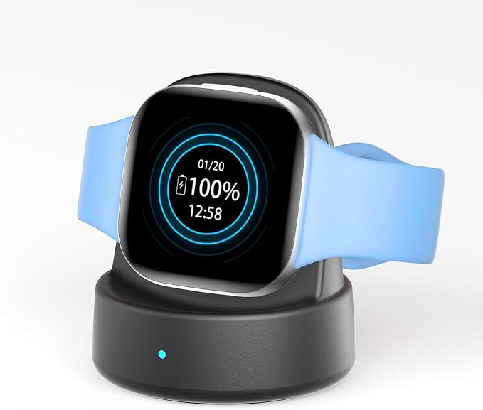 Charger Dock for Fitbit Sense/Sense 2/Versa 3/Versa 4, Magnetic Watch Charger - Image 9