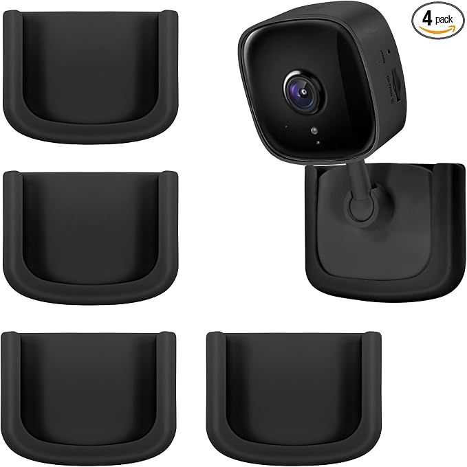 4 Pack Self-Adhesive Tapo Camera Mount, Wall Mount Bracket Stand Fits by MagitcSee