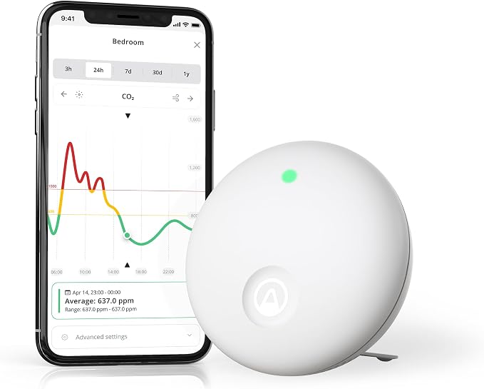 Airthings 322 Wave Enhance -Indoor Air Quality Monitor by Airthings