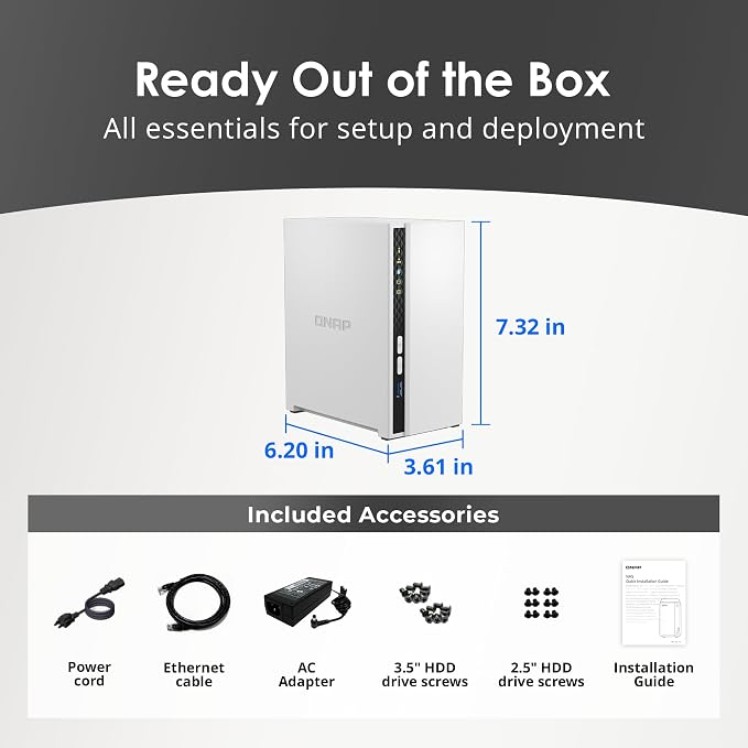 QNAP TS-233-US 2 Bay Affordable Desktop NAS - Image 7