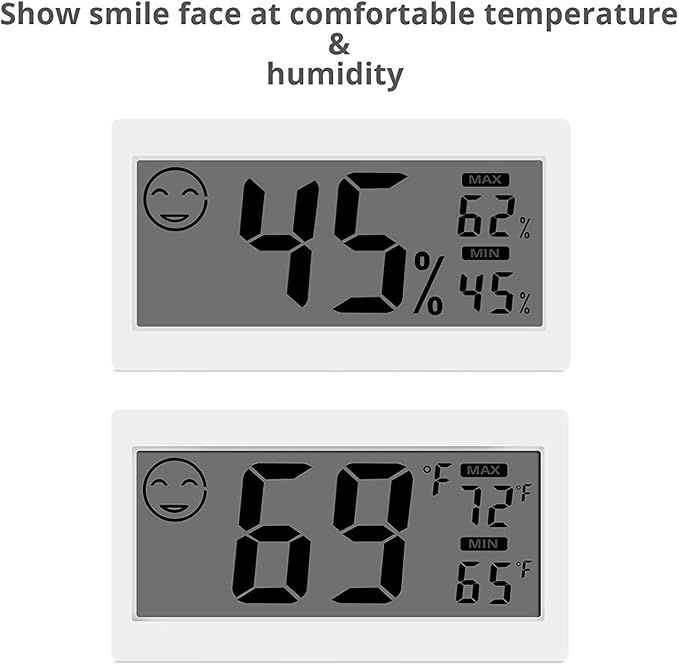 Digital Thermometer Indoor Hygrometer Room Temperature Monitor Humidity Gauge - Image 2