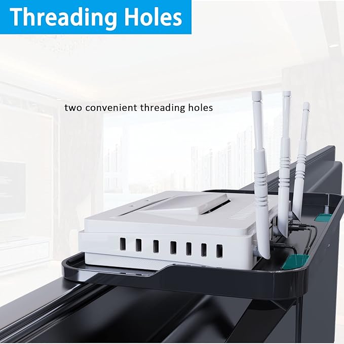 TV Top Screen Shelf Speakers Mount Adjustable Computer Monitor Shelf Storage - Image 6