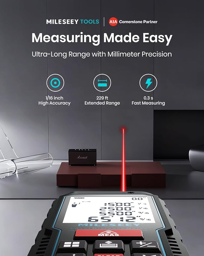 MILESEEY Laser Measurement Tool, 229Ft Laser Measure - Image 3