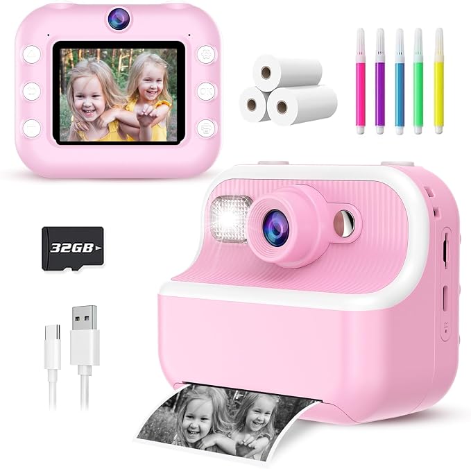 Kids Camera Instant Print, Christmas Birthday Gifts by TKECWOB