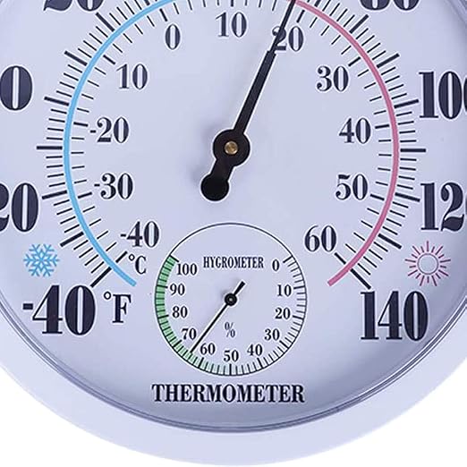 Indoor Outdoor Thermometer Hygrometer, Lirches Outdoor Thermometer Large Numbers - Image 2