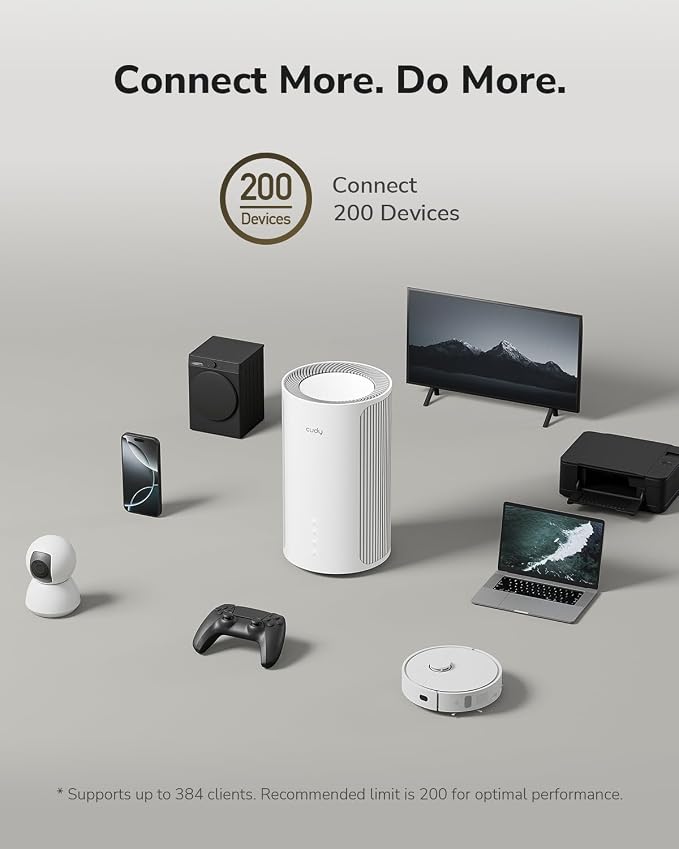 Cudy Tri-Band WiFi 7 BE11000 Whole Home Mesh System, 6-Stream 10 Gbps, 4 × 2.5G - Image 8