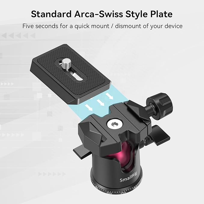 SmallRig Mini Tripod for Camera, Updated Desktop Tabletop Tripod - Image 5