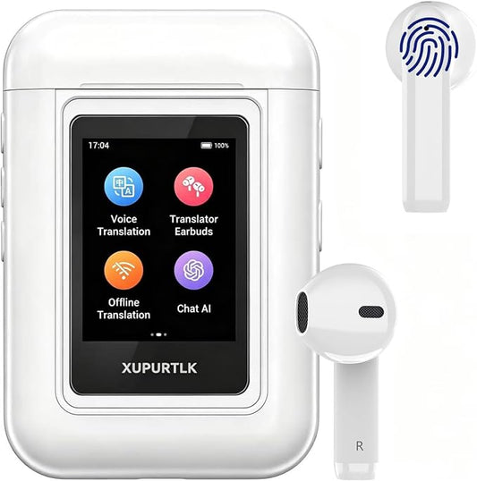 Xupurtlk AI Translation Earbuds Real Time, 120 Offline Packages Audifonos by XUPURTLK