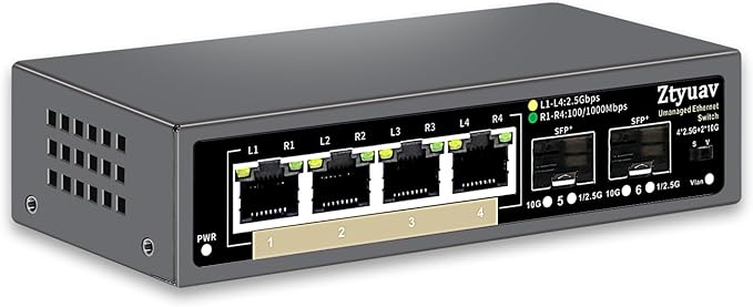 6 Port Unmanaged 2.5G Ethernet Switch by ProfessionalNetworkSwitchManufacturer