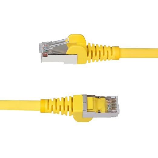 StarTech.com 6in Yellow CAT6a Ethernet Cable, Snagless RJ45, 100W PoE++ - Image 3