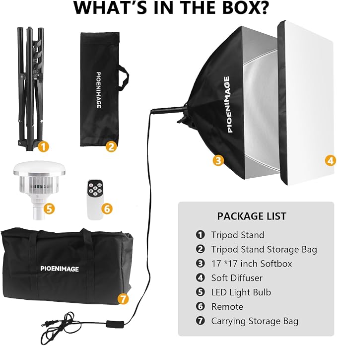 Softbox Lighting Kit, Soft Box Photography Lighting Set - Image 2