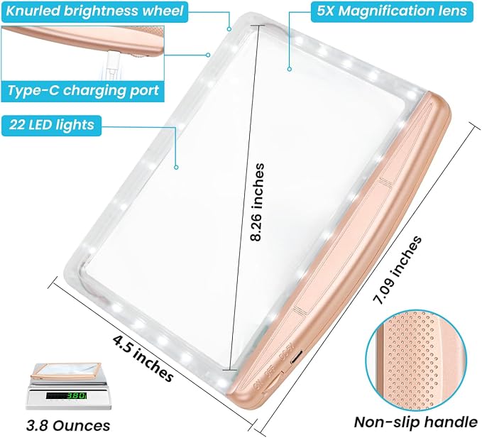 Rechargeable 5X Magnifying Glass - Image 6