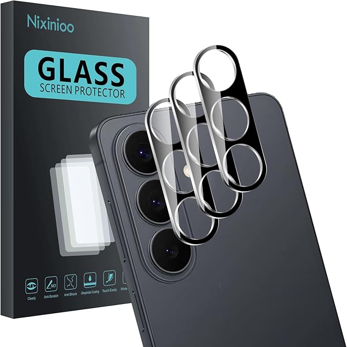 3 Pack Camera Lens Protector for Samsung Galaxy S26/S26 Plus/S26+, Tempered by Unknown