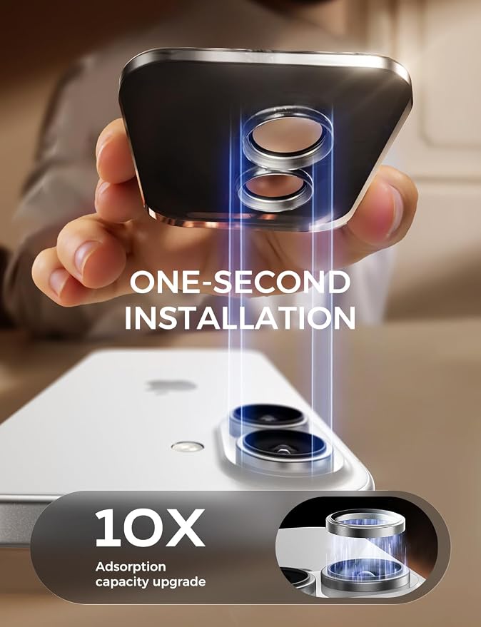 MAGIC JOHN for iPhone 17 Camera Lens Protector 9H Aerospace Tempered Glass - Image 2
