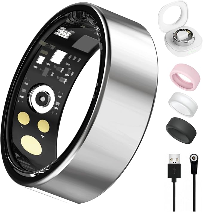 Smart Ring for Women Men, Health Tracker by Oucscru-SmartHealthDevices