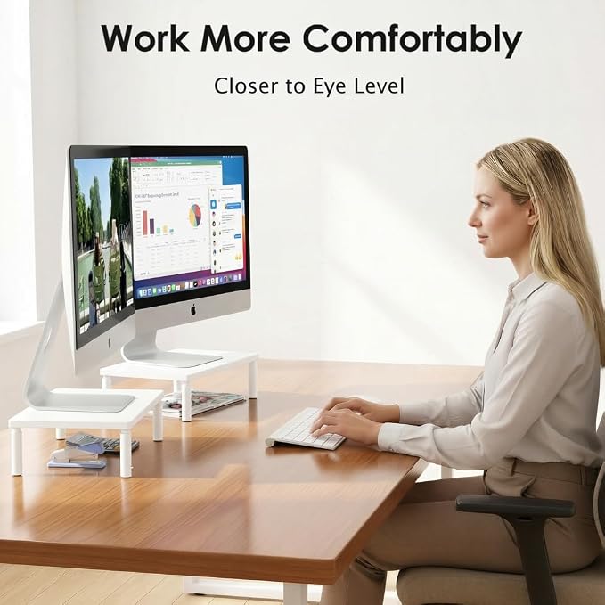 OPNICE Monitor Stand Riser for Desk, Adjustable Computer & Laptop Stand - Image 5