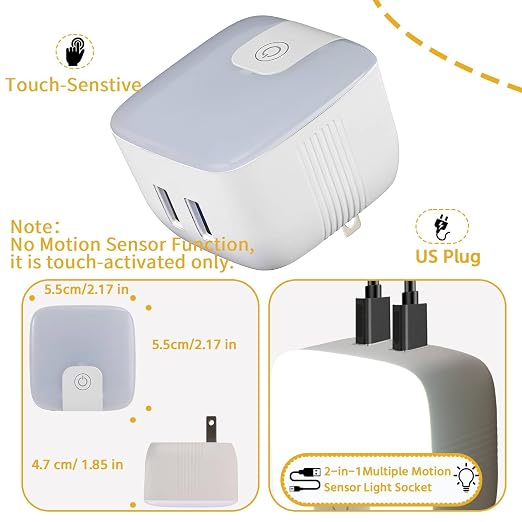 USB-C Night Light, Touch-Controlled Nightlight - Image 5
