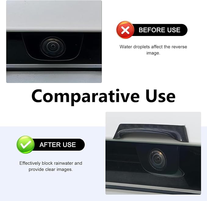 Car Rear View Camera Cover, Rain & Snow Proof Anti-glare Shield - Image 5