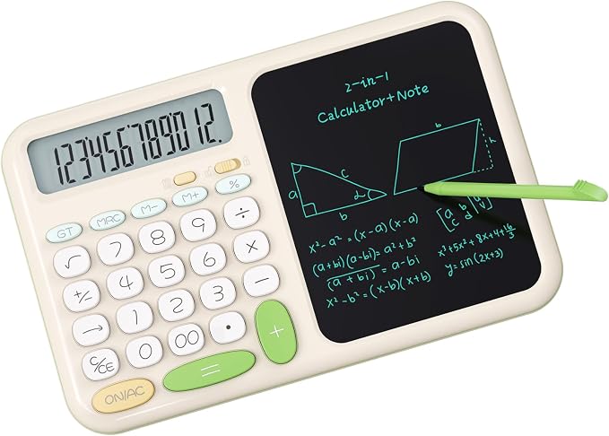 Desk Basic Calculator with Notepad - Image 8