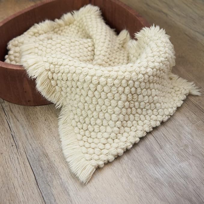 Zeroest Baby Photography Props Basket Braid Wool Wrap Newborn Photo Shoot - Image 6