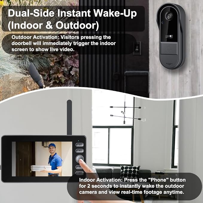 TKMARS Doorbell Camera Wireless No Subscription - Image 2
