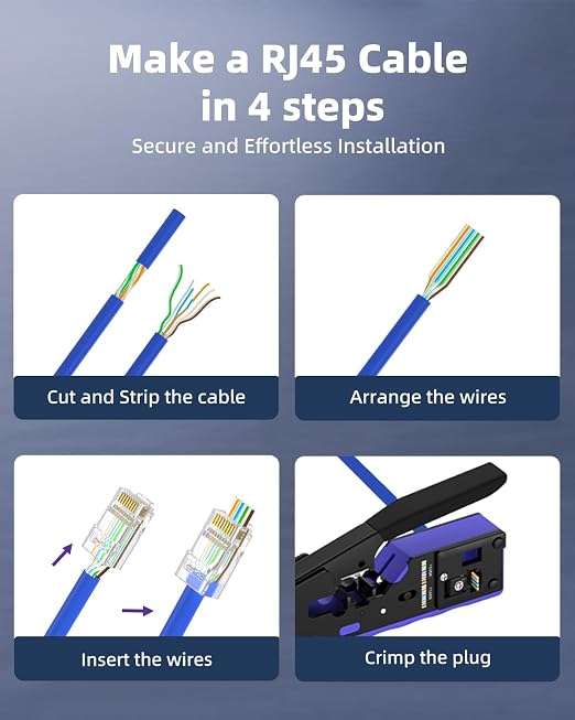 VCE 50-Pack Cat6 RJ45 Pass Through Connector - Image 6