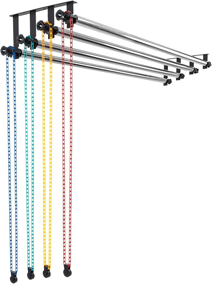 Photography Backdrop Roller Support System, 4 Rollers, 120-inch Stainless Steel by TENBEST