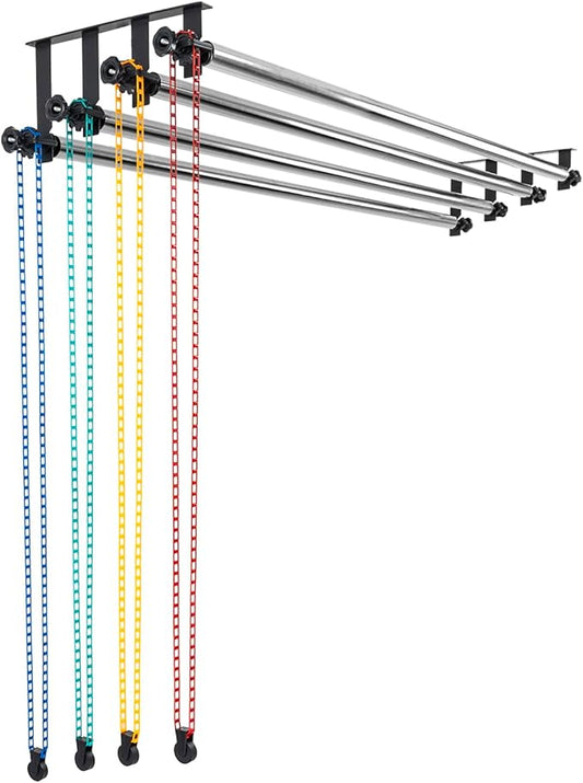 Photography Backdrop Roller Support System, 4 Rollers, 120-inch Stainless Steel by TENBEST