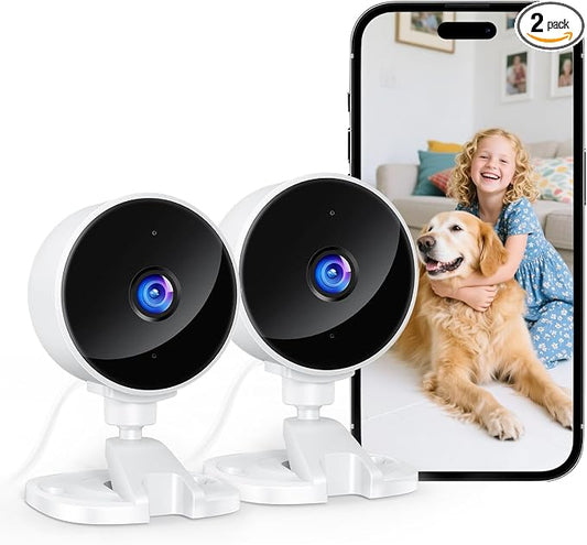 YOTON Indoor Security Camera for Baby Monitor, Home & Pets, 2.4GHz WiFi by YOTON