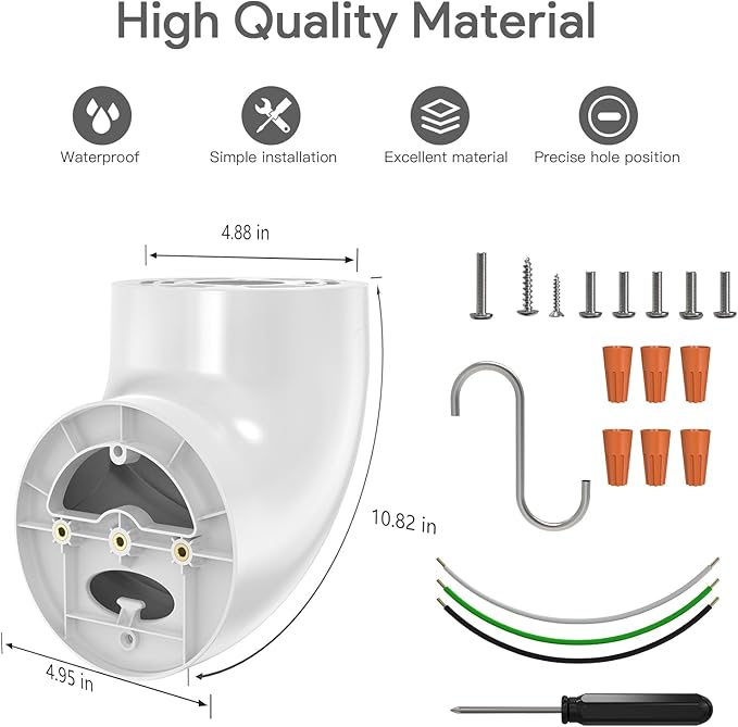EDUP Eave Mount for Ring Floodlight Cam Wired Pro & Ring Floodlight Cam Wired - Image 3