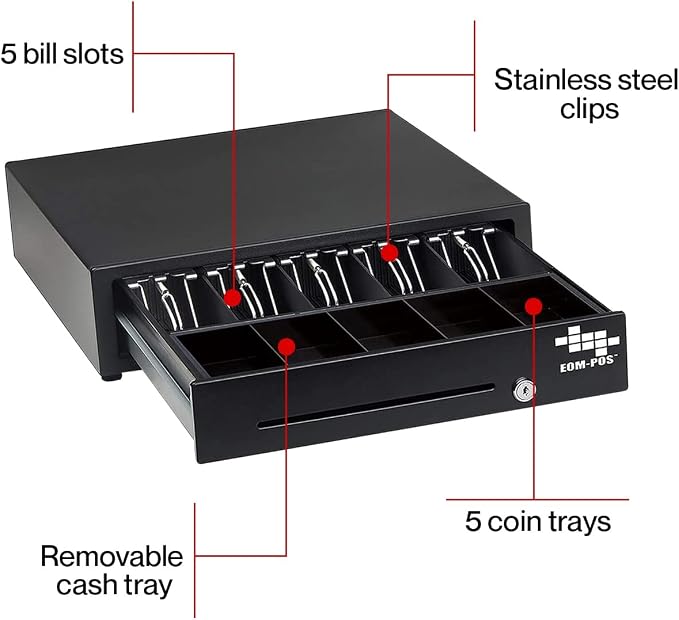 Heavy Duty Cash Register Drawer + Thermal Receipt Printer -for Windows Systems - Image 9
