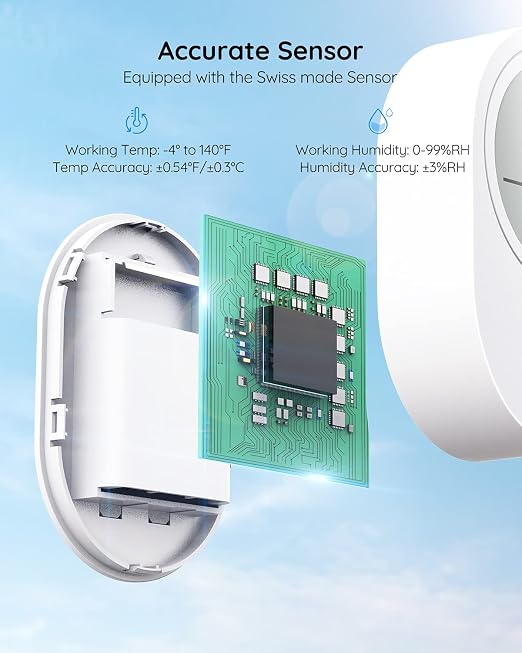 Govee WiFi Thermometer Hygrometer H5051, Smart Humidity Sensor - Image 3