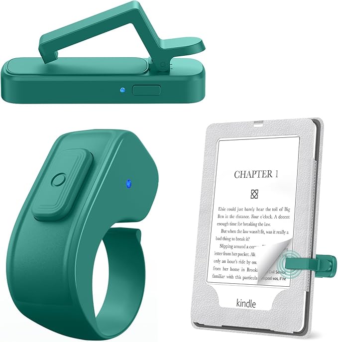 Page Turner Ring for Kindle, Remote Control for iPhone iPad Android Tablets by JIMZOO