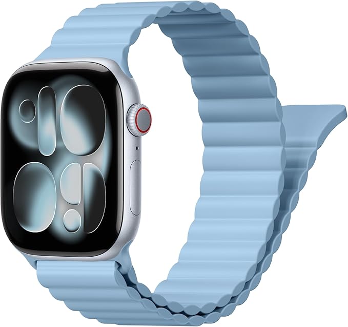 Magnetic Sport Bands for Apple Watch Band 40mm 38mm 41mm 42mm 44mm 45mm 46mm by BXUXOHS