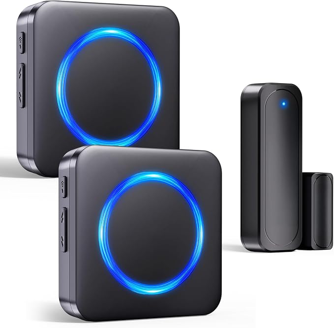 Door Chime, Satisure Wireless Door Sensor Chime When Door Opens, Door Alarms by Satisure