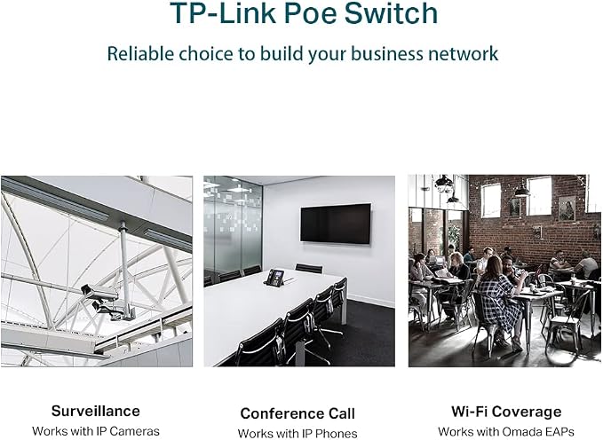 TP-Link Omada SL2428P | 24 Port Fast Ethernet Smart Managed PoE Switch |24 PoE+ - Image 7