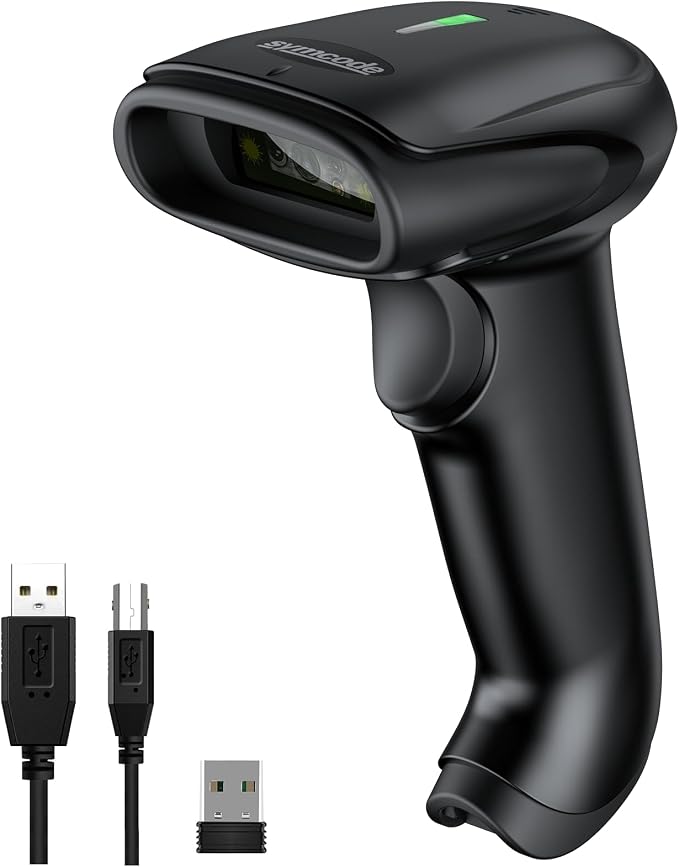 Symcode 2D Wireless Barcode Scanner, 1D QR Bar Code Reader Scanner Automatic by ProfessionalBarcodeScanner