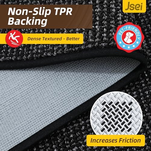 JSEI Dirt Trapper Door Mat 24" x 36", Non-Slip Washable Doormats - Image 5