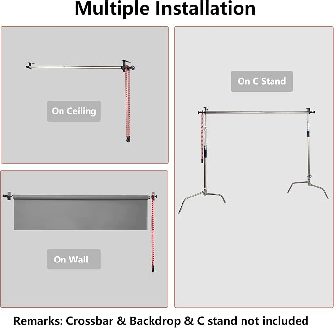 Photography Backdrop Roller Support System, 1 Roller - Image 5