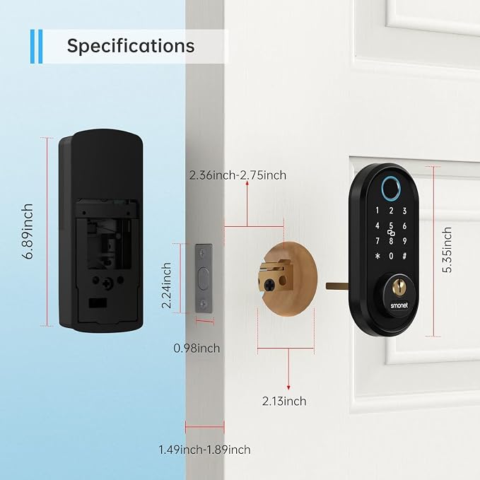 SMONET Front Door Lock Set - Image 6