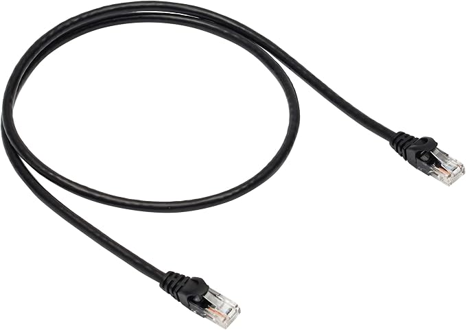 Amazon Basics RJ45 Cat 6 Ethernet Patch Cable, 10 Gbps High-Speed, 3 Foot by AmazonBasics