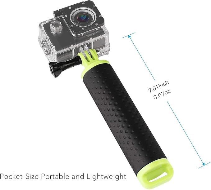 WOLFANG Action Camera Floating Hand Grip Camera Handle Waterproof Monopod Hand - Image 5