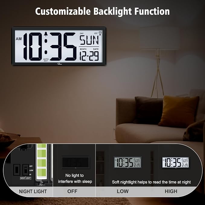 WallarGe 14.5'' Atomic Clock - Image 3