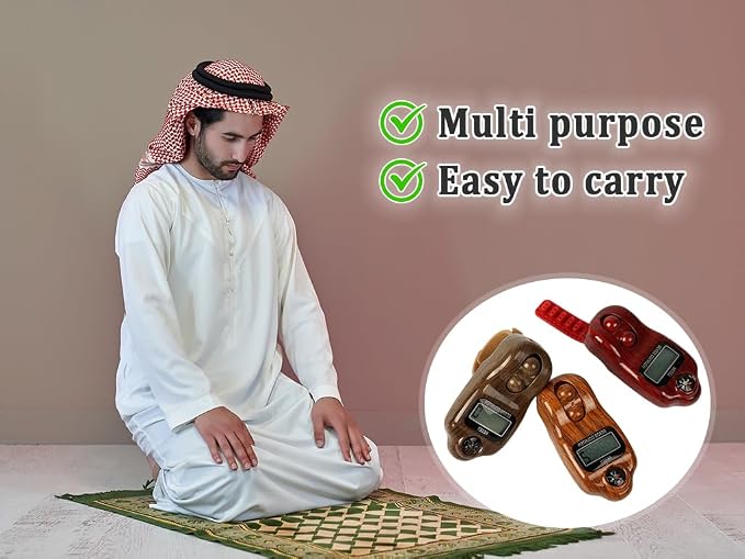 Anlising Digital Beads Counter, 3 Pieces Digital Tasbih Tally Counters - Image 4