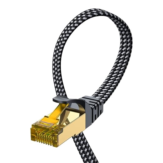 ARISKEEN Cat 8 Ethernet Cable 15 FT, Nylon Braided High Speed Cat8 Network LAN by ARISKEEN
