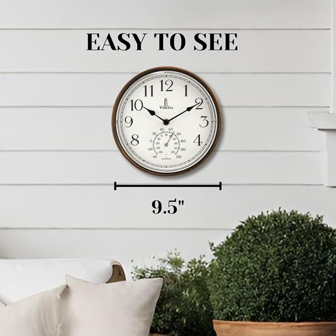 Outdoor Clocks for Patio Waterproof - Image 2