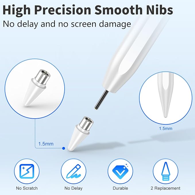 Stylus Pen for iOS&Android Touch Screens, Active Pencil for Samsung, Smart - Image 8